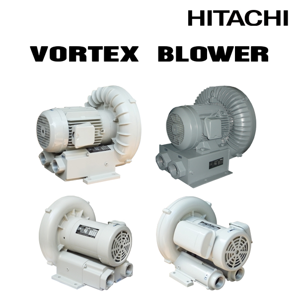 Máy thổi khí 3 pha 0.6 kW 12.6 kPa VB-007-DN Hitachi Vortex Blower